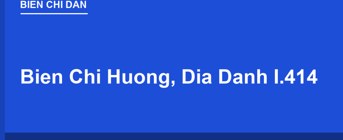 Biển Chỉ Hướng, Địa Danh I.414, I.415: Đọc Biển Định Hướng Đúng Cách
