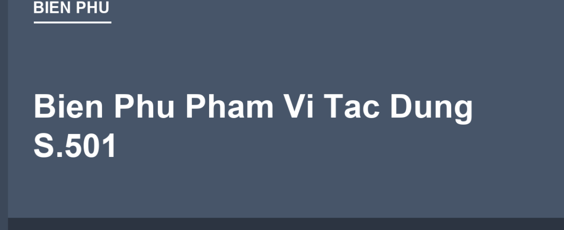 Biển Phụ Phạm Vi Tác Dụng S.501, S.503: Biển Chính Có Hiệu Lực Tới Đâu?