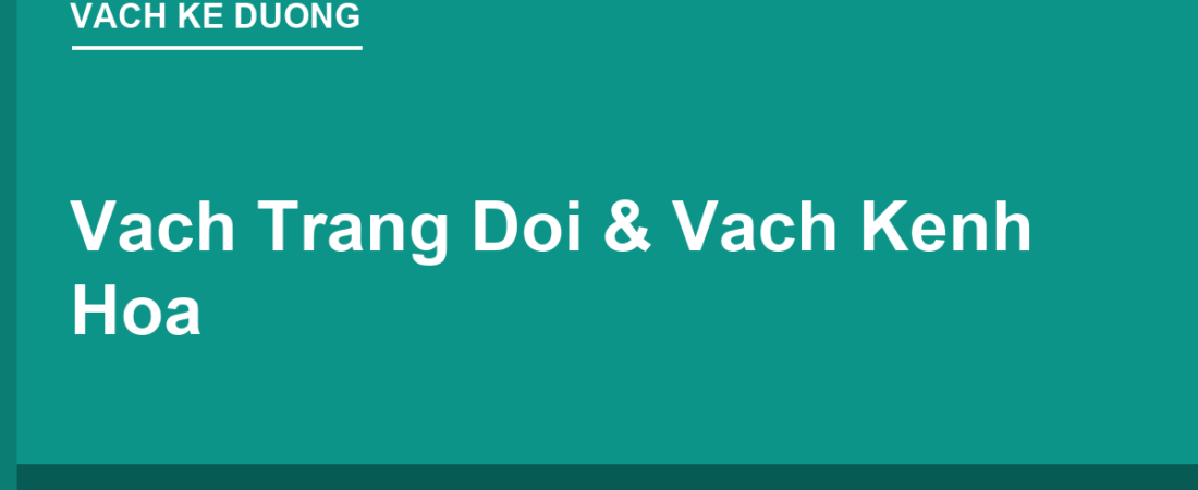 Vạch Trắng Đôi & Vạch Kênh Hóa: Phân Luồng Giao Thông Ra Sao?