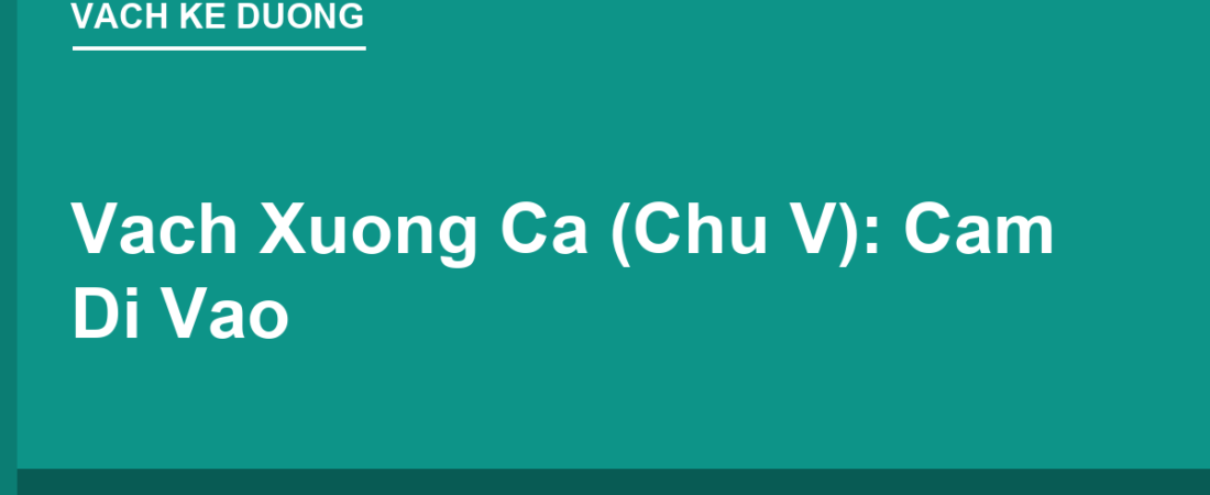 Vạch Xương Cá (Vạch Chữ V): Cấm Đi Vào, Đè Vạch Phạt Bao Nhiêu?