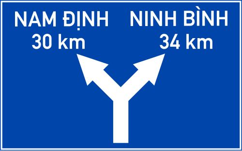 Biển I.414 Chỉ hướng + khoảng cách