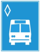 Biển R.403c - Đường dành cho xe buýt