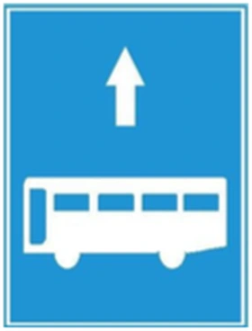 Biển R.412a - Làn đường dành riêng cho ô tô khách