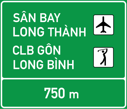 Biển IE.461a - Chỉ dẫn địa danh cao tốc